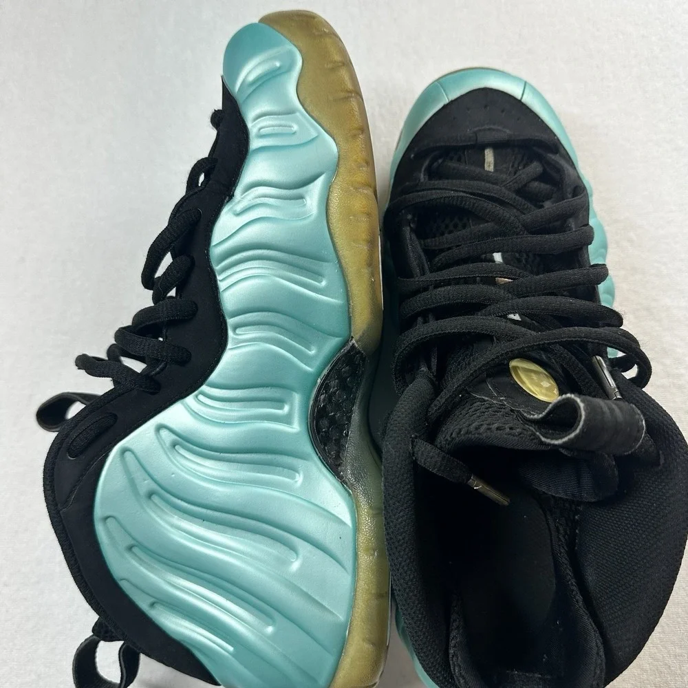 Nike‎ Air Foamposite Pro Island Green Chrome Size 9 Mens Sneakers